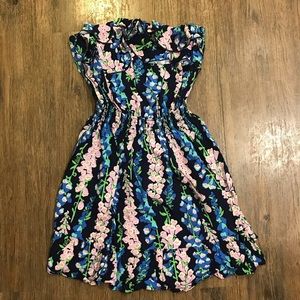 EUC Strapless Ruffled Lilly Pulitzer Dress